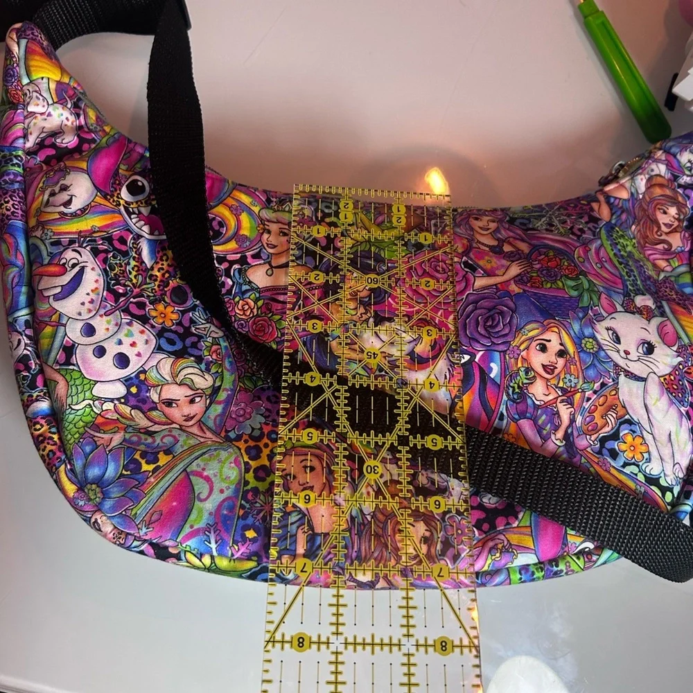 One of a kind handmade crossbody with upcycled materials. - Picture 9 of 9